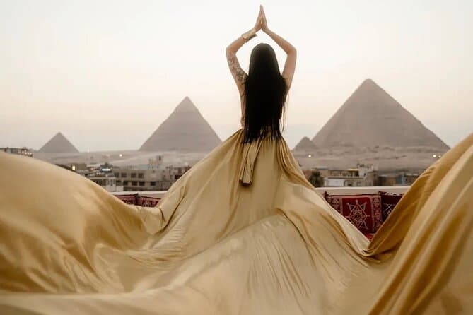 Pyramids Tour and Flying Dress Photoshoot in Egypt