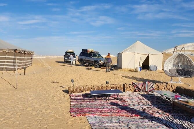 Black and white Desert Camping tour.