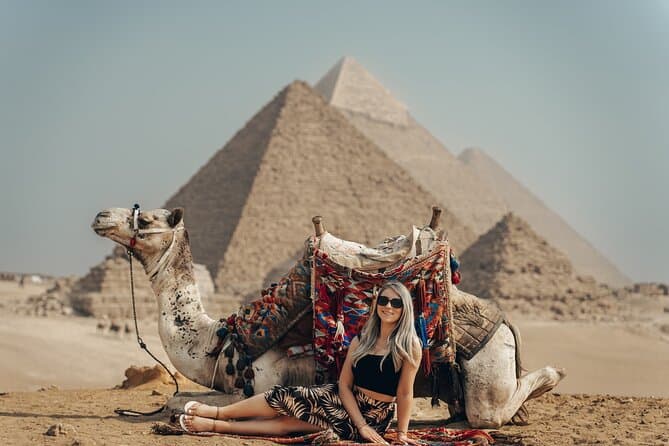Giza Pyramids,Sphinx&Grand Egyptian Museum,Nile Felucca OR Bazaar