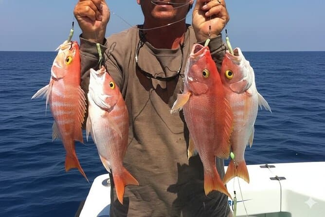 Private Boat , Fishing , Snorkeling , Dolphins & Lunch – Hurghada