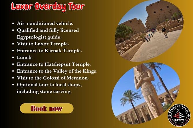 Full Day Tour from Hurghada to Visit Luxor with Lunch