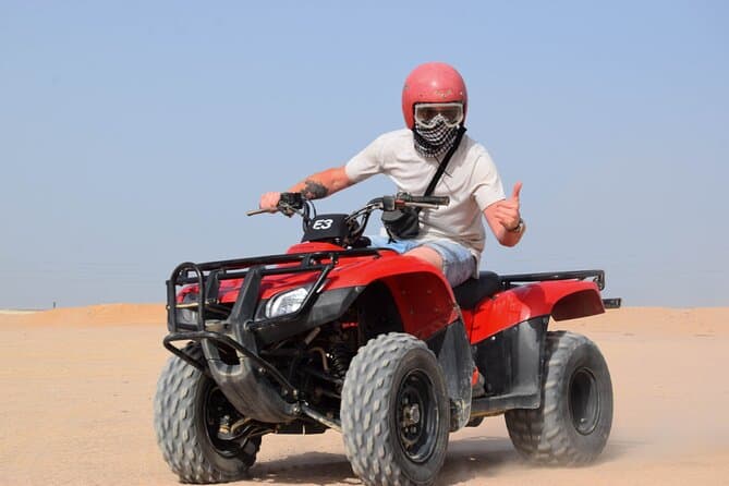 Hurghada: Desert Quad Bike, ATV with BBQ and Transfer
