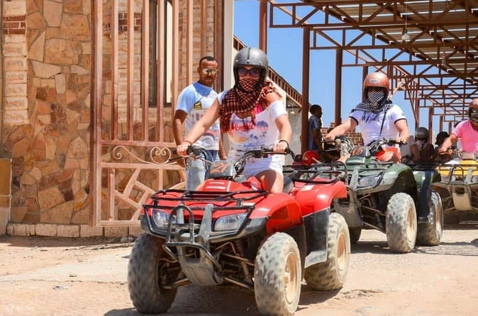 Hurghada 3Hr Desert ATV Quad Safari and Camel with Bedouin Visit