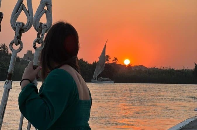 Private Romantic Nile Felucca Sunset Dinner in Cairo