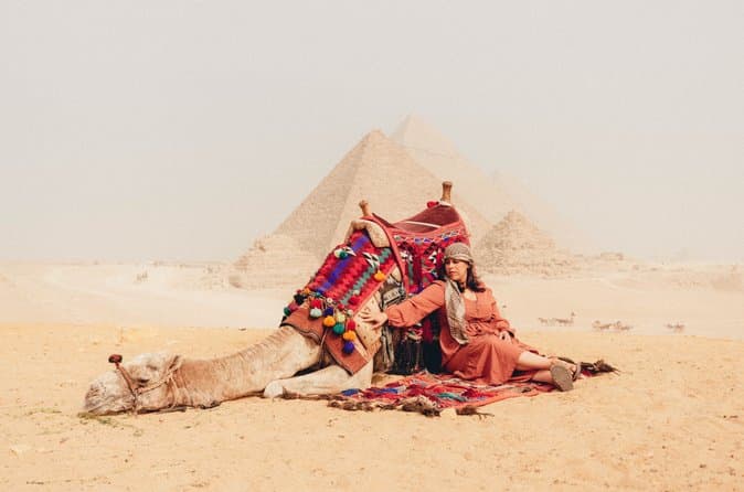 Giza Pyramids and Sphinx Ticket with Private Pickup and Drop Off