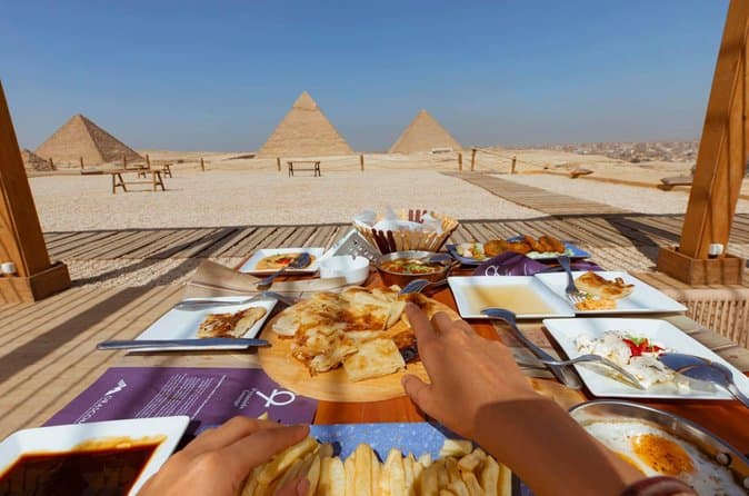 Luxury Giza Pyramids Tour with Breakfast & Camel Ride Experience