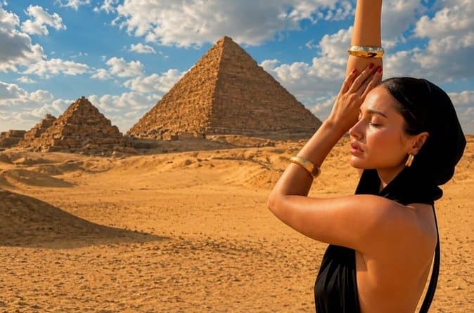 VIP Private Visit Giza Pyramids Access Sphinx with Lunch
