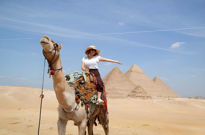Top Rated Giza Pyramids, Sphinx & Camel Ride Tour