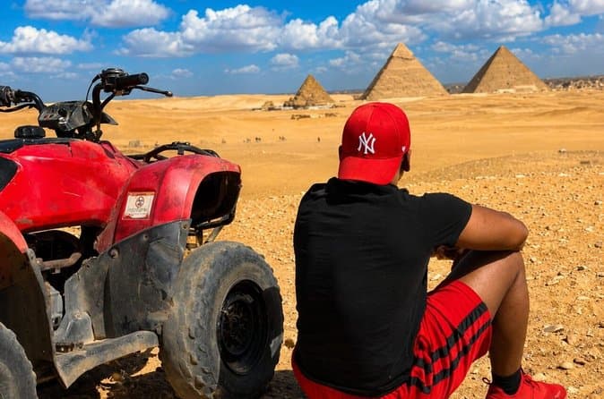 Best All inclusive Giza Pyramids, Sphinx & Camel Bike Lunch