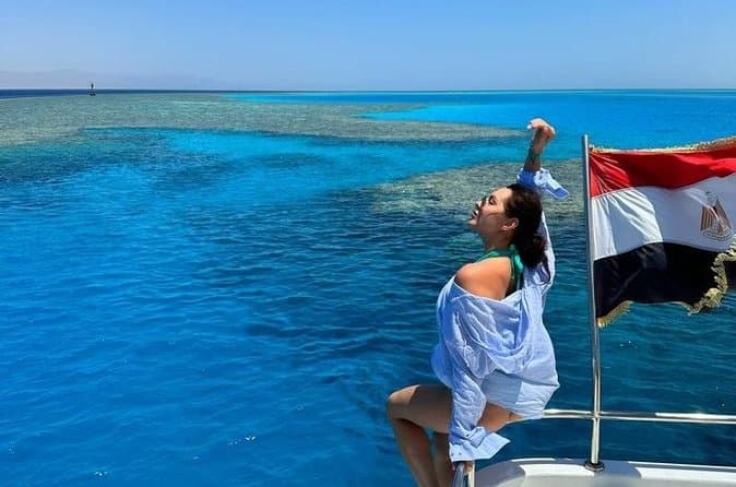Orange Bay Island Boat Trip Snorkeling and Transfers Hurghada