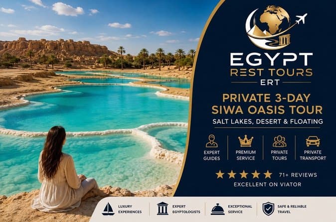 Private 3-Day Siwa Oasis Tour from Cairo | Salt Lakes & Safari