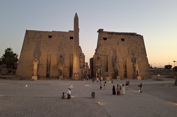 Private Luxor Temple Night Tour with Sunset Felucca & Dinner