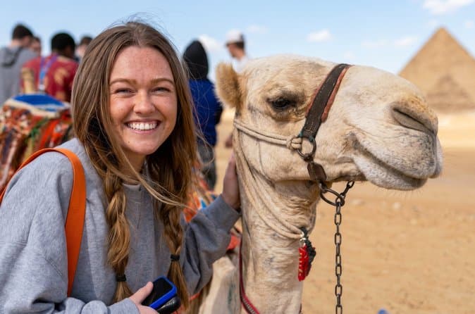 Sunrise Camel Ride at Giza Pyramids, Sphinx with Hotel Pickup