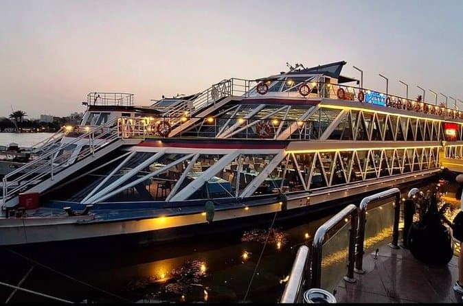 Cairo Nile Dinner Cruise with Belly Dance and Hotel Pickup