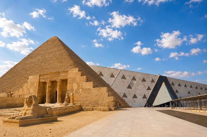 Tour of Grand Egyptian museum King Tut & Giza pyramids , Sphinx