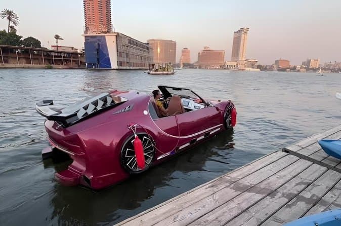 Cairo Luxury private Nile Jet-Car : 1 Hour All-inclusive VIP Ride