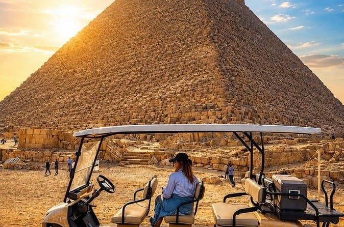 Private Giza Pyramids Tour with Golf Cart, Camel Ride & Breakfast