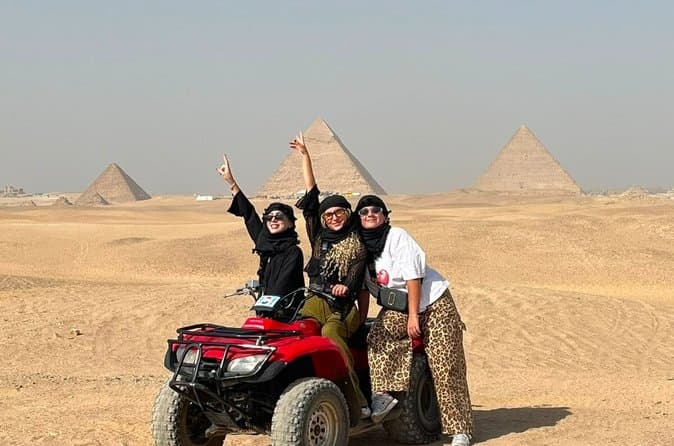 Half-Day Private Giza Pyramids Tour with ATV & Felucca
