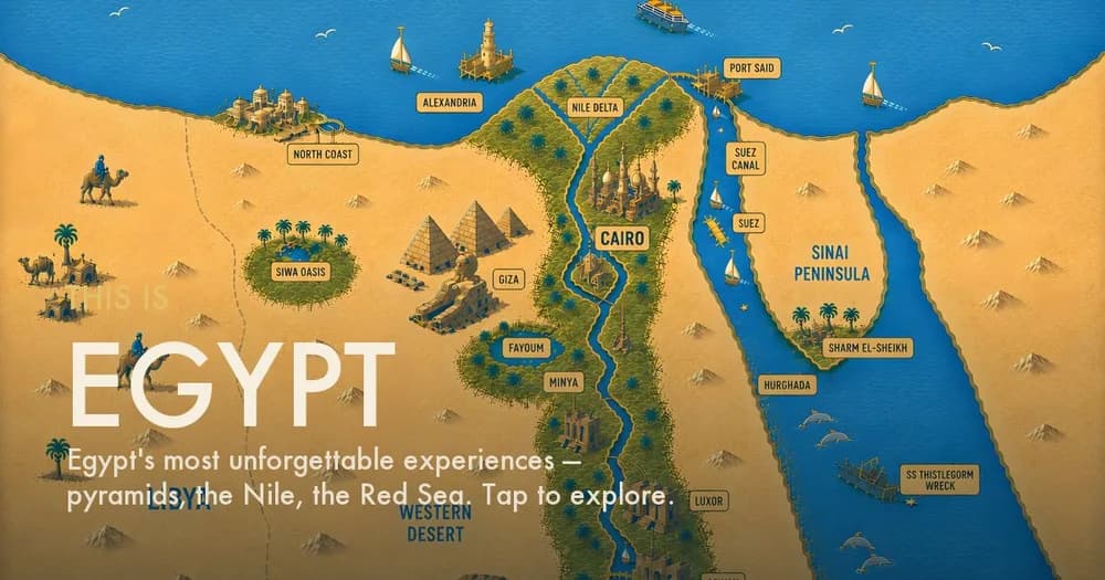 Map of Egypt: How to Plan Your Trip Region by Region