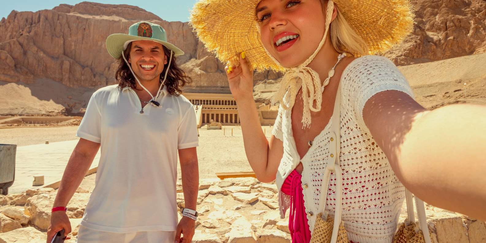Hurghada : excursion d'une journée à Louxor en petit groupe et vol en montgolfière au lever du soleil
