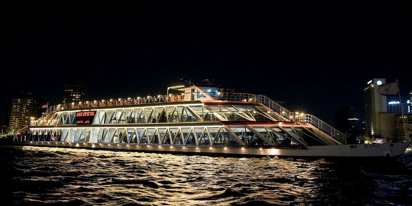 Cairo: Nile Royal Topaz Night Dinner Cruise with Show