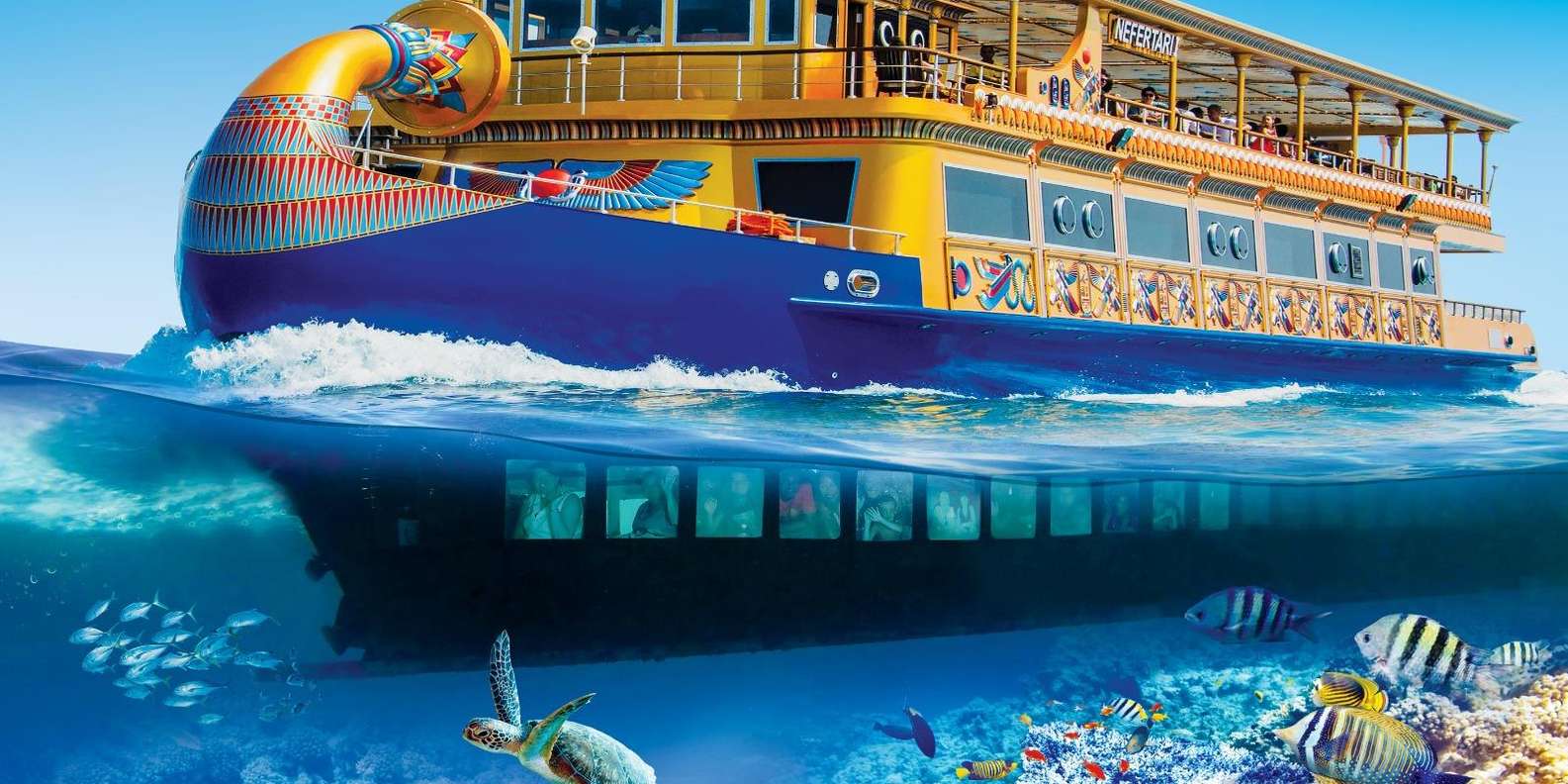 Hurghada: Nefertari Sunset or Morning Cruise With pickup