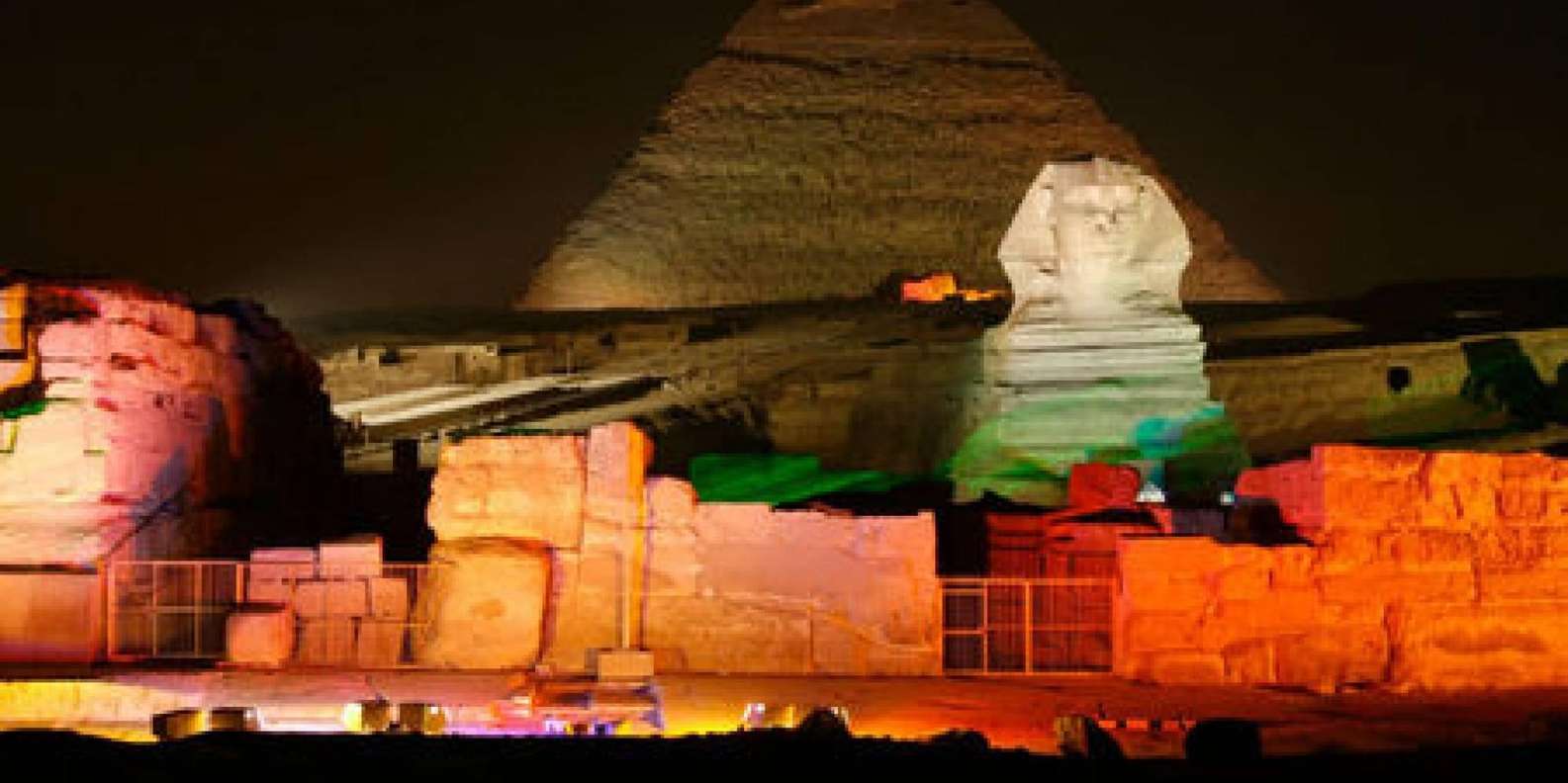 Sound And Light Show At Giza Pyramids