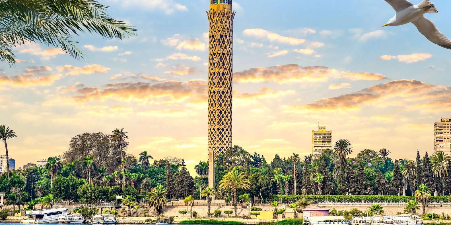 Cairo: Sunset Cairo Tower Tour With Nile River Dinner Cruise