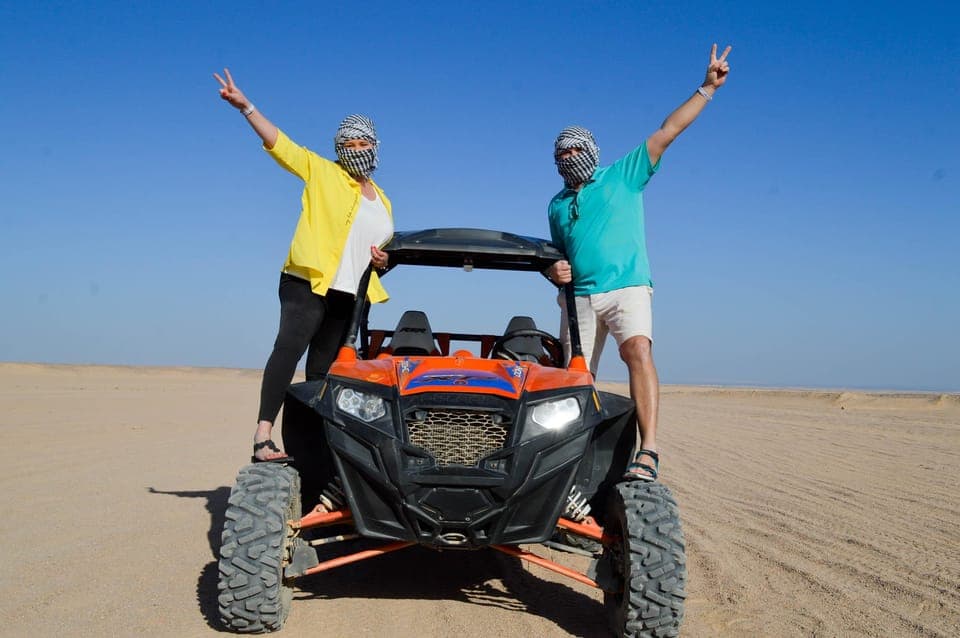 Hurghada: Desert Safari by Dune Buggy with Optional BBQ