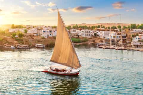 Aswan: Felucca Ride on The Nile River with an Egyptian Meal