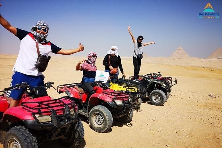 1- Hour Quad Bike Desert Safari Around Pyramids Enjoying Sunset Or Sunrise