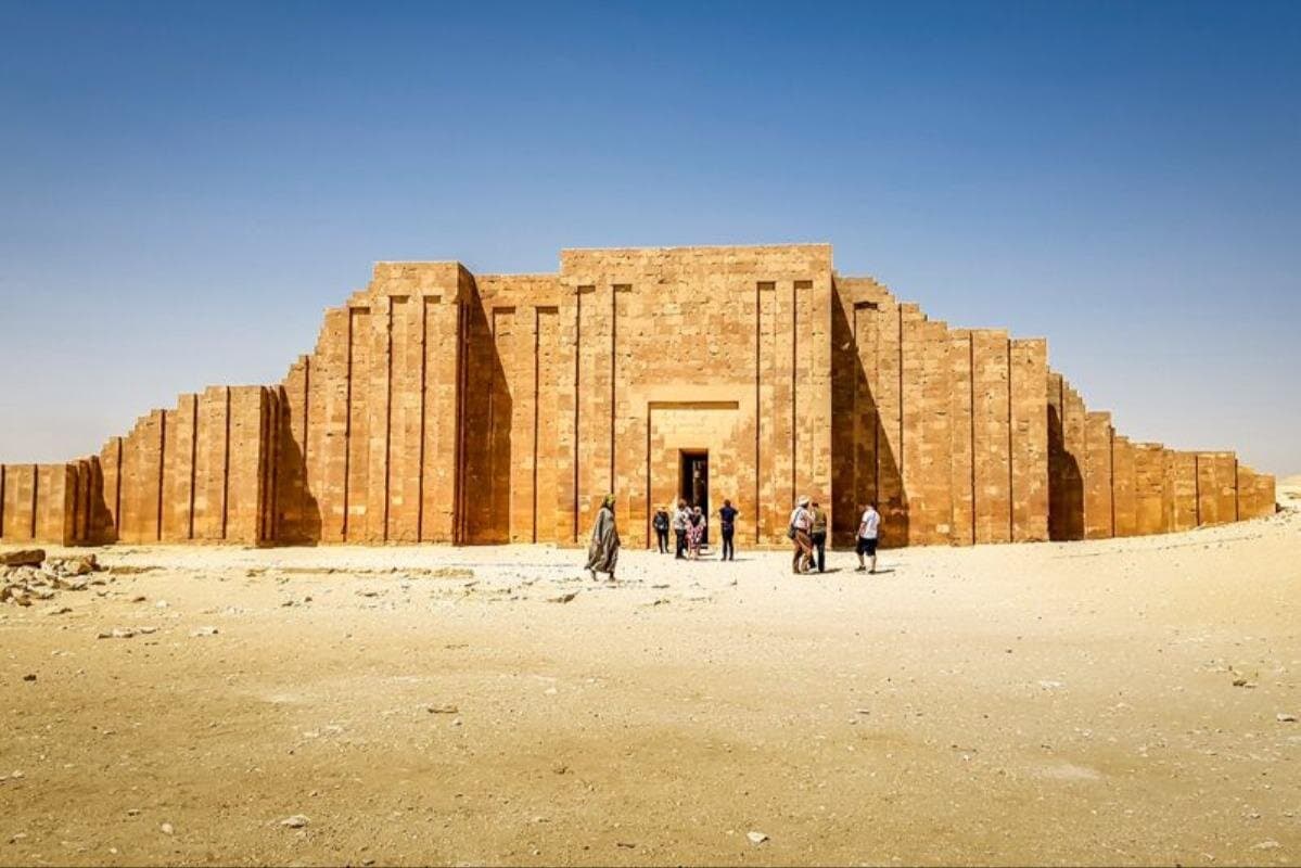 Giza Pyramids Sphinx, Memphis, Saqqara & Camel Adventure in Cairo