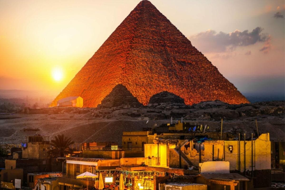 Sound and light show at the Pyramids of Giza