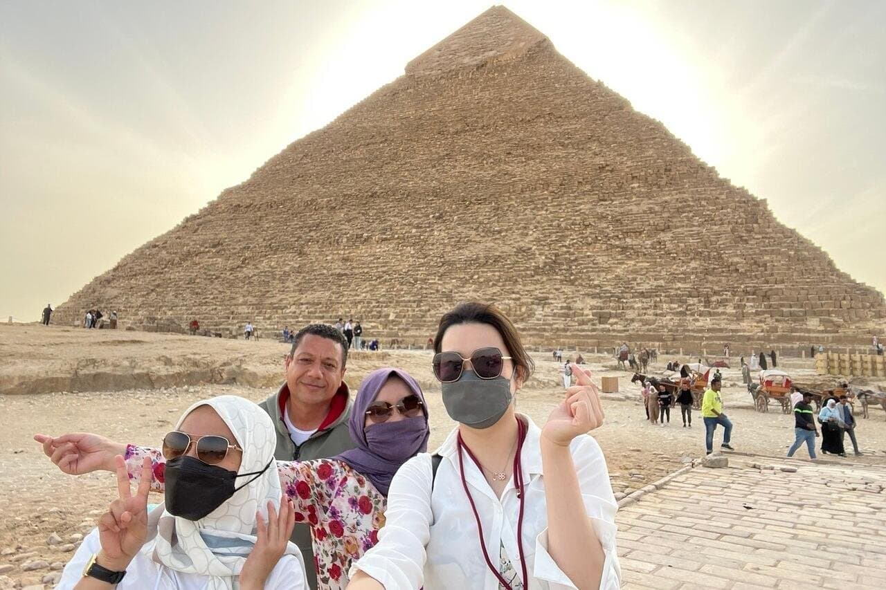 Pyramids & Sphinx ,Sakkara, Dahshur , ATV, CAMEL ,Lunch ,Entrance