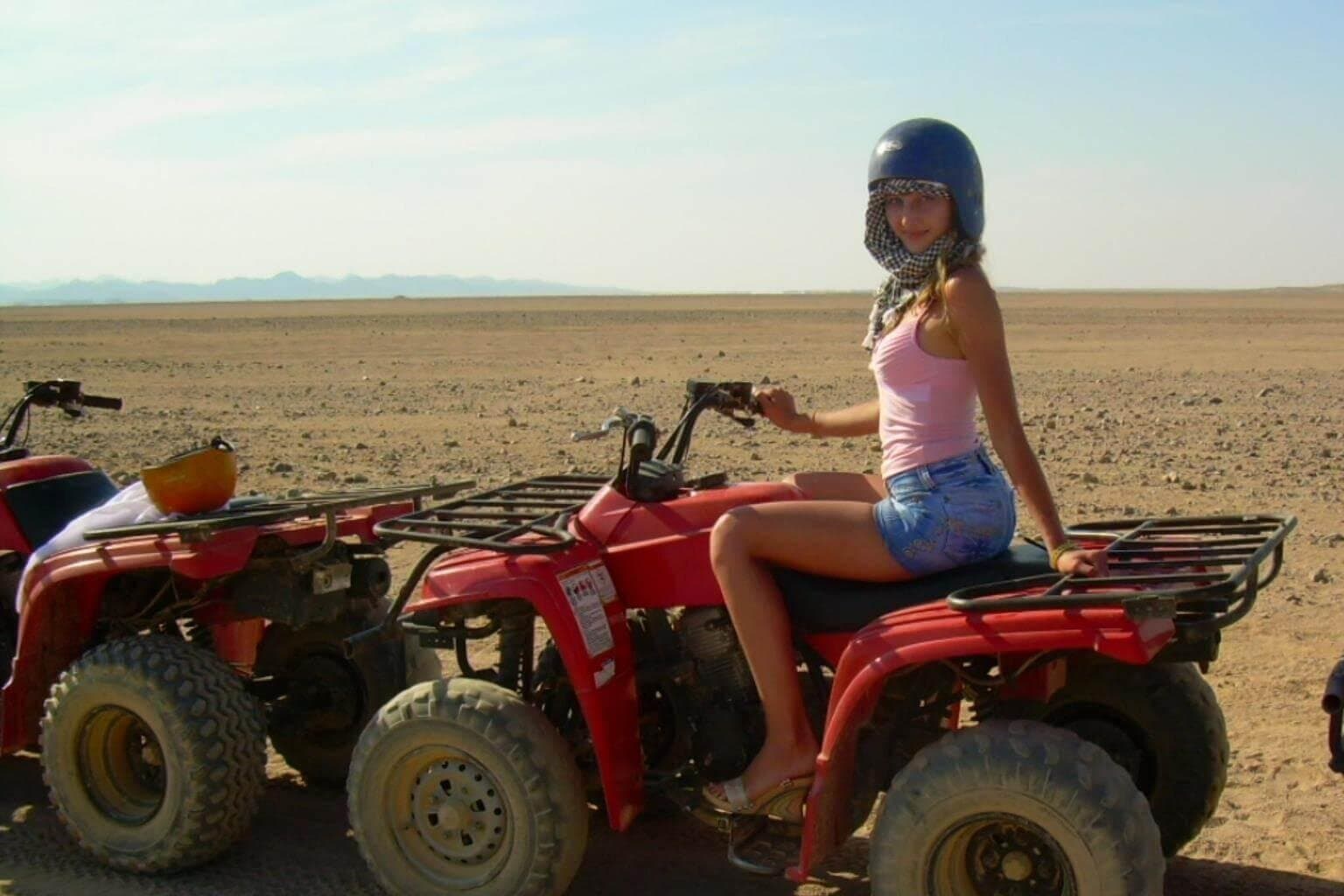 Hurghada, ATV Quadbike Safari Trip in Sunset