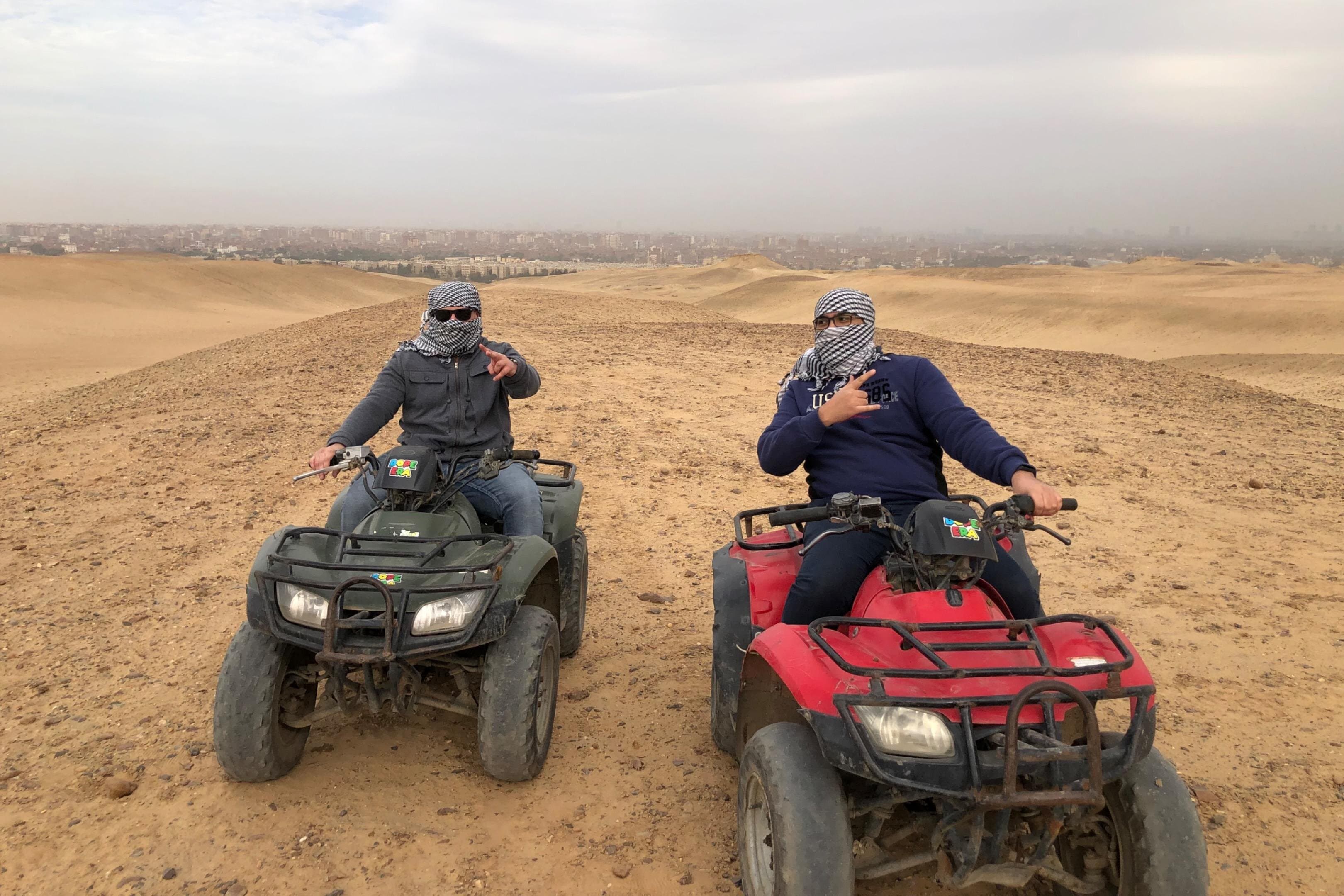 Giza Pyramids Tour Quad Bike, Camel Ride with Panoramic Views