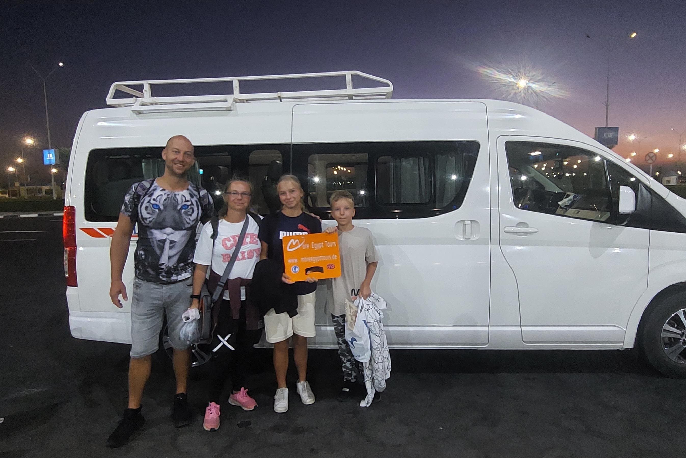 Hurghada:Airport private Fast familys transfer holiday to hotels