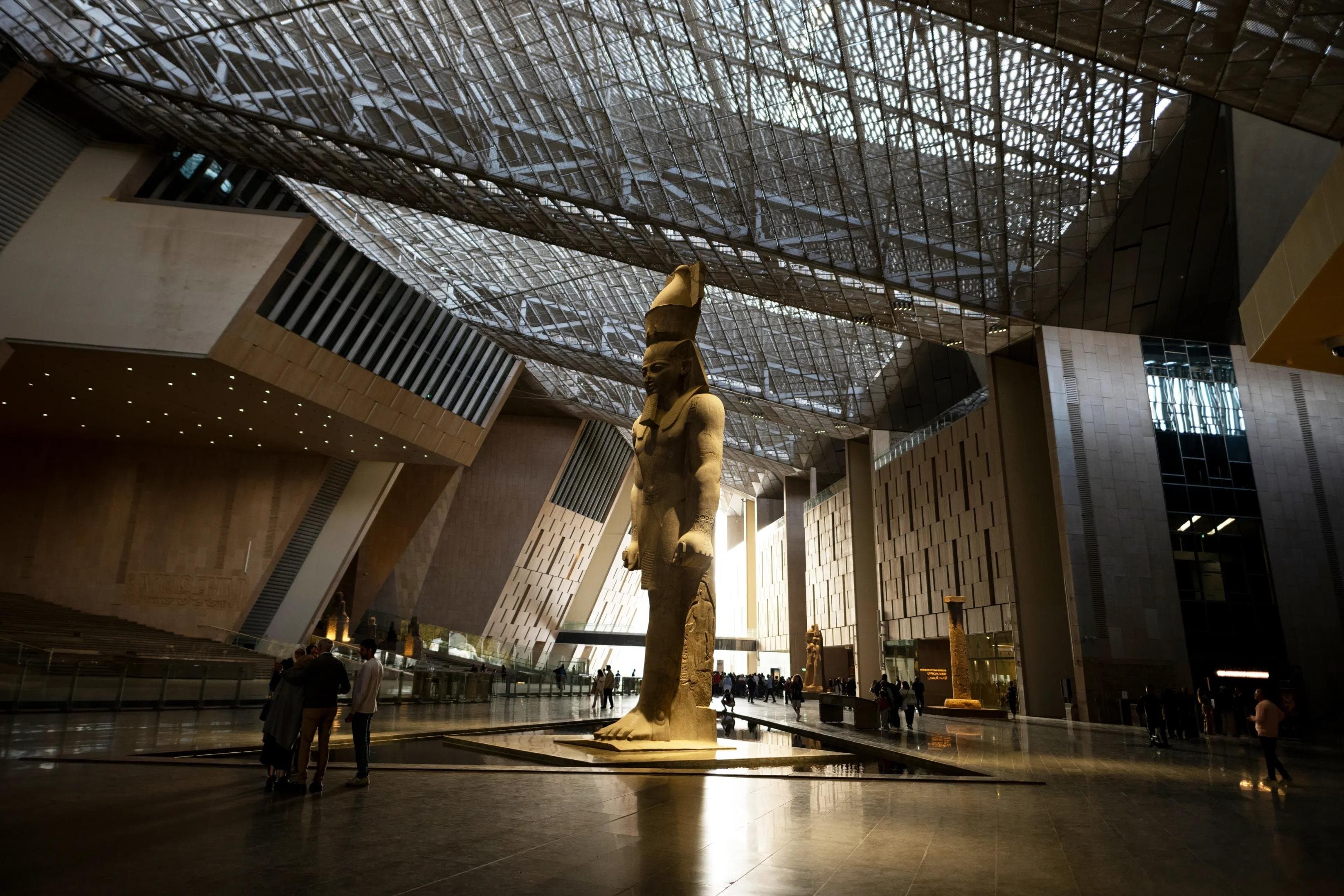Pyramids Sphinx Grand Egyptian Museum with Nile Felucca or Bazaar