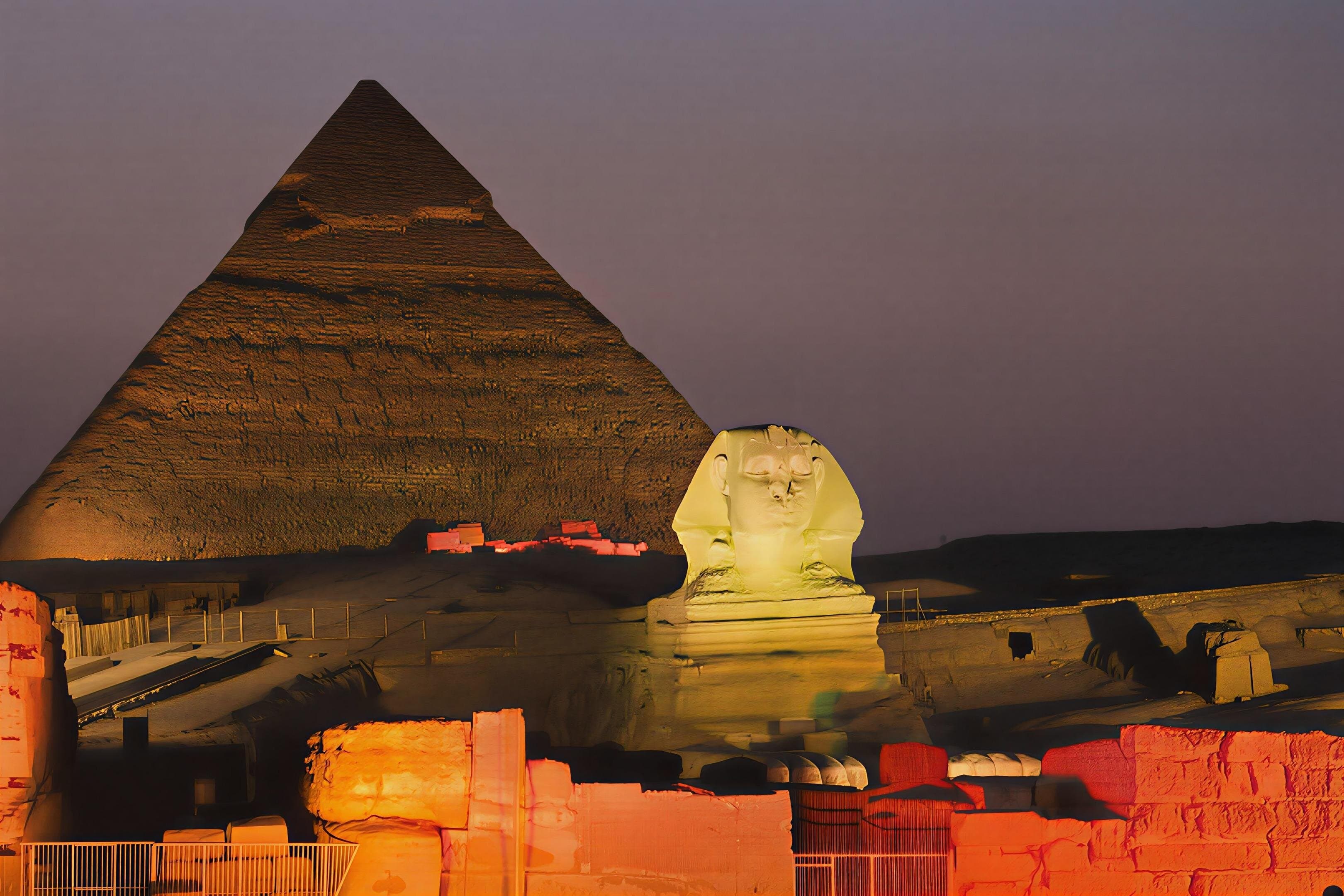 Nighttime Enchanting Ritual at the Pyramids