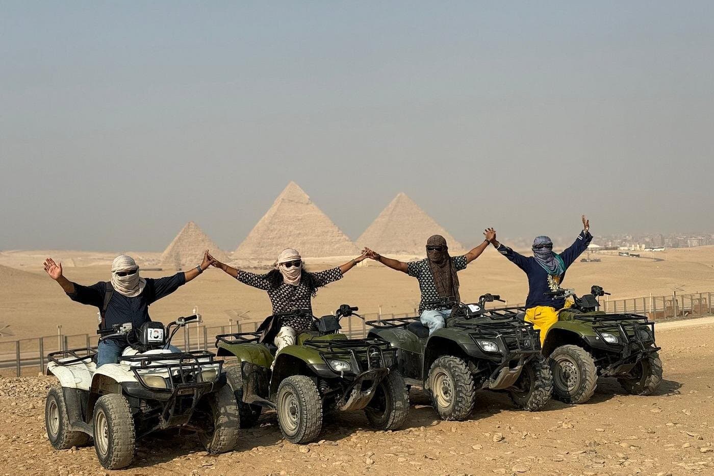 Giza Pyramids Quad Bike Ride with Desert Views 2026
