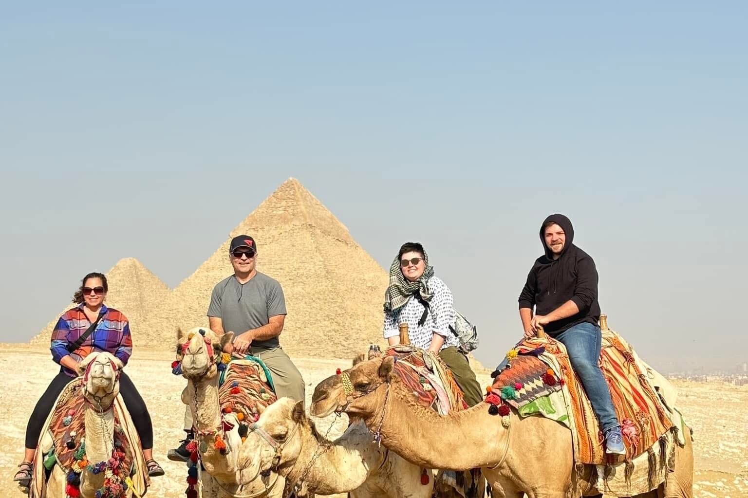 All in same experience Giza Pyramids&camel ride &lunch