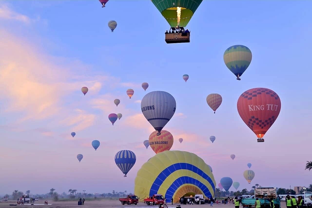 Luxor Sunrise Hot Air Balloon Ride and Transfer to Marsa Alam