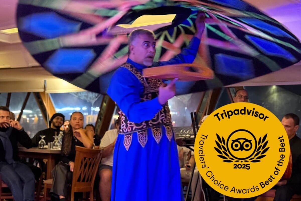 Sunset or night time Cairo Nile Dinner Cruise with live show