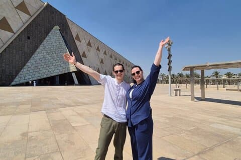 Private-half day tour to GEM ,king Tut gallery,solar boat&lunch