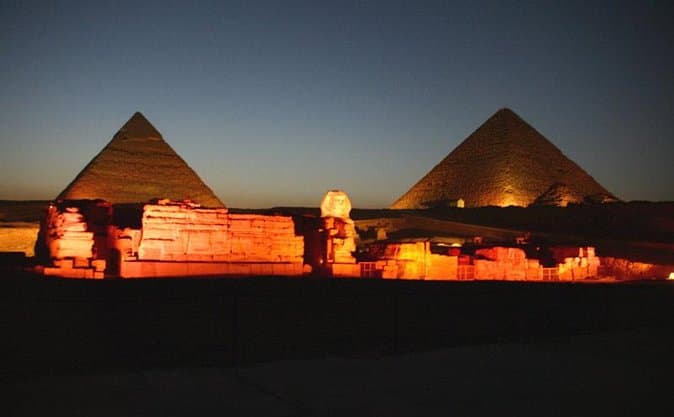 Giza Pyramids Sound & Light Show night tour