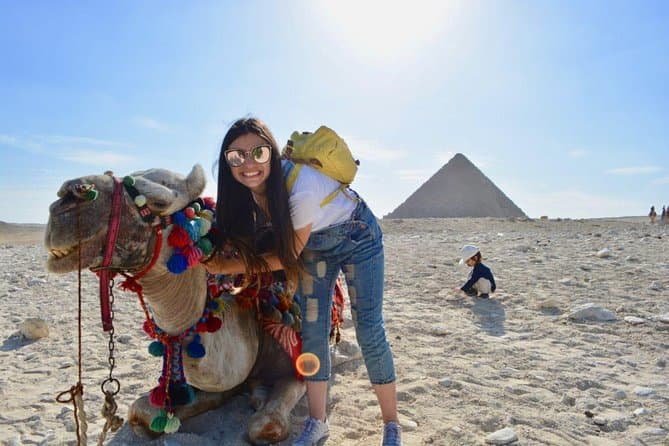 Giza Pyramids, Sphinx, Camel Ride and Sakkara Pyramids Day Tour