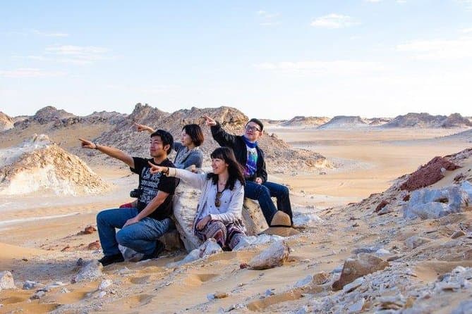 Camping in the White & Black Deserts (Bahariya Oasis) & Cairo Private transfer