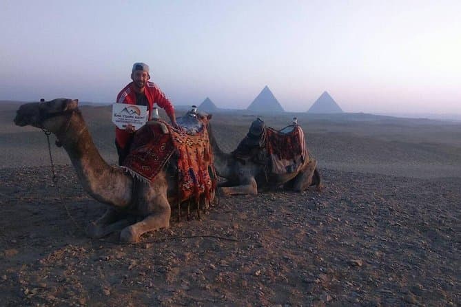 Private Camel ride trip at Giza Pyramids During Sunrise or Sunset