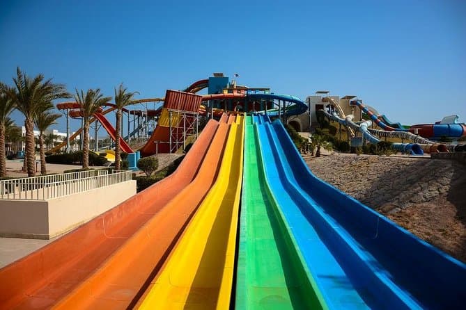 Hurghada: Makadi Water World Ticket, Transfer and Lunch