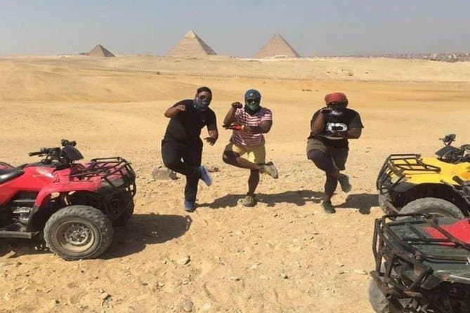 Quad Bike Around Pyramids enjoying Sunset or Sunrise
